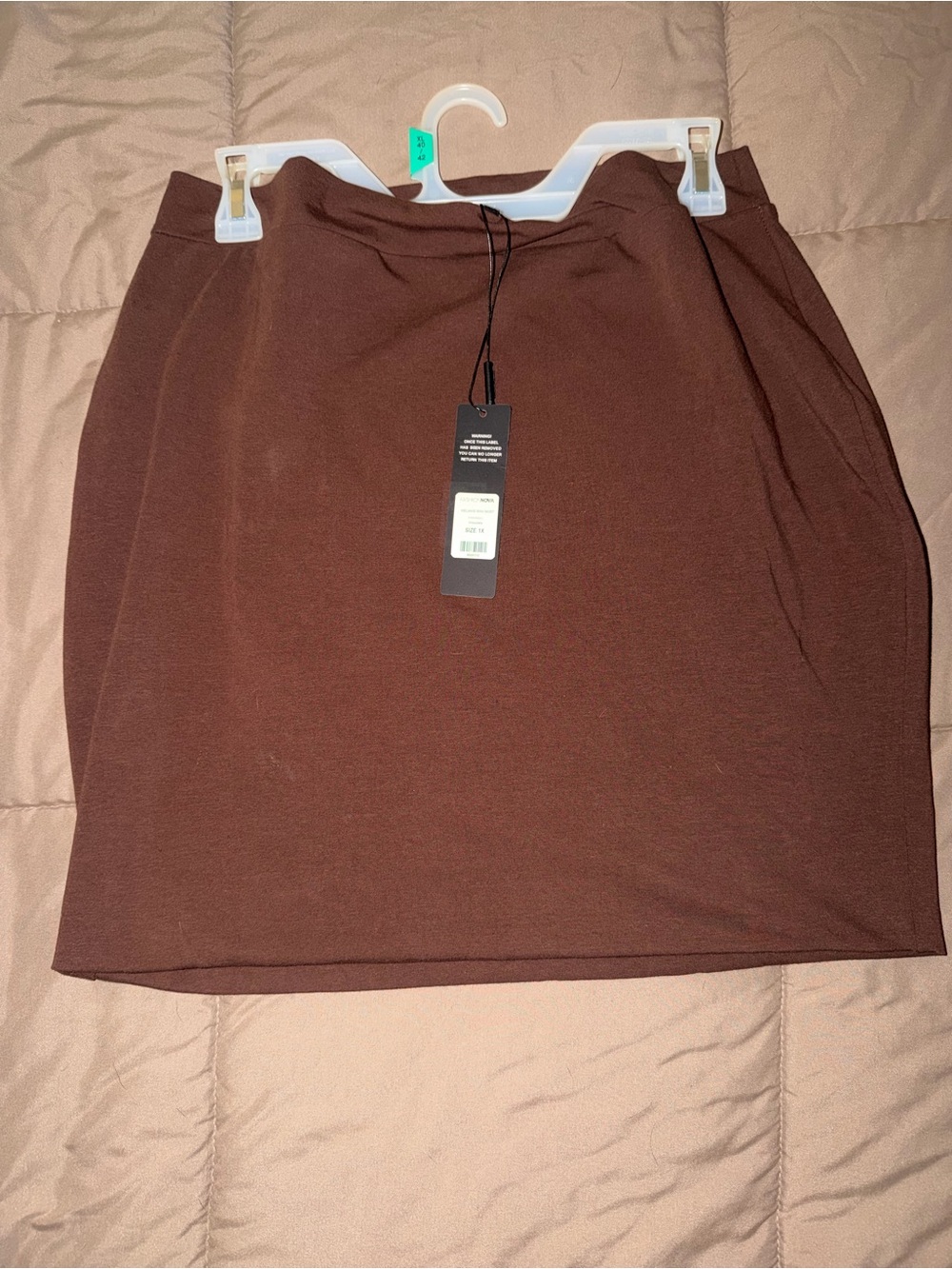 Fashion Nova - Melanie Mini Skirt Chocolate